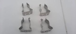 4 Clips Inox para Remo/Bichero/Bandera