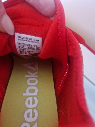 Reebok deportivas rojas talla 40.5