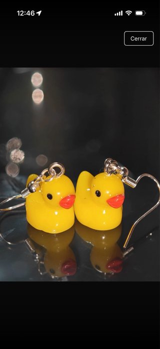 Pendientes Patito Amarillo
