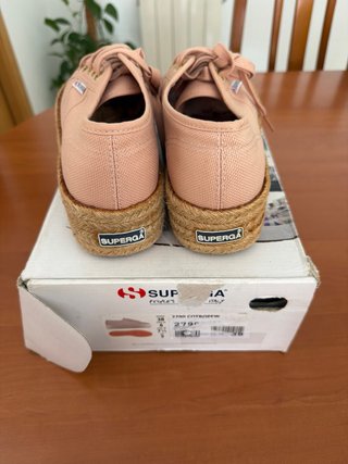 Superga talla 38 rosa/beige