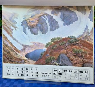 Coppia Calendari Vintage DUNLOP 1965 - 1966