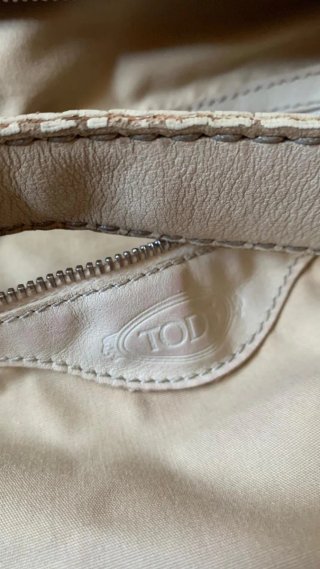Borsa Tod's vintage beige/bianca