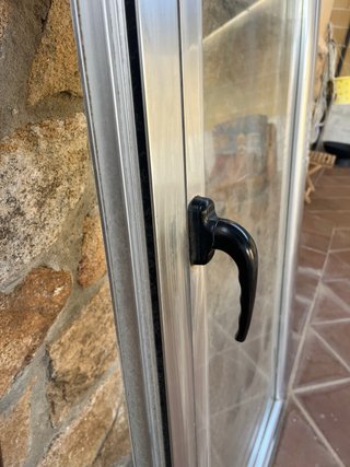 Puerta aluminio/cristal Climalit rotura puente tér