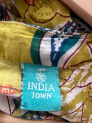 Vestido estampado India Town talla única