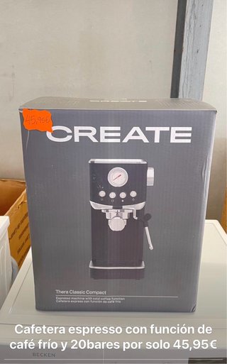 Cafetera Espresso CREATE Thera Classic Compact