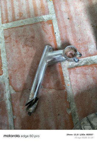 Potencia y cuernos para bicicleta