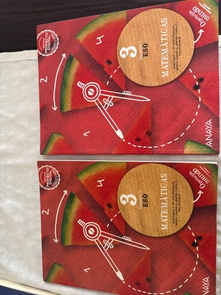 2 libros Matemáticas 3  ESO  2 y 3 trimestre
