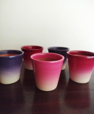 5 Vasetti in terracotta