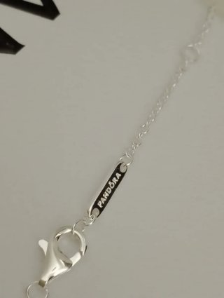 Conjunto Pandora Flor Rosa y Plata