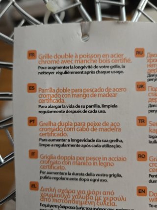Set 4 Parrillas Inoxidable Carne/Pescado