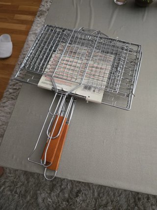 Set 4 Parrillas Inoxidable Carne/Pescado