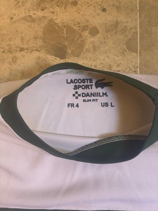 Conjunto Lacoste Blanco y Verde