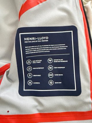 Chaqueta Henri Lloyd Mav Lite Shell Azul