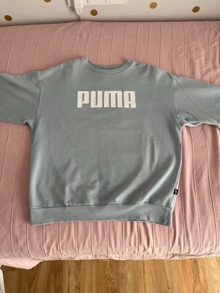 Conjunto Sudadera Puma y Pantalón Blanco