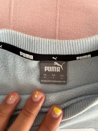Conjunto Sudadera Puma y Pantalón Blanco