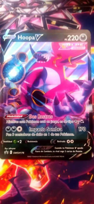 Carta Pokémon Hoopa V Jumbo