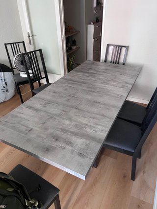 Mesa de comedor 170x90 extensible con 6 sillas
