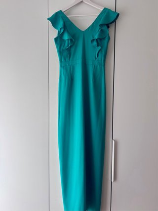 Vestido largo fiesta verde
