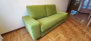 Sofá Cama Verde Tela
