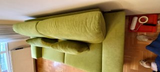 Sofá Cama Verde Tela