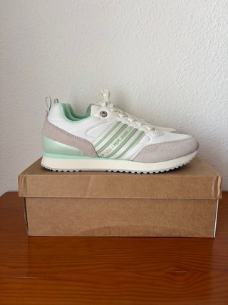 Pepe Jeans T39 Blancas y Menta
