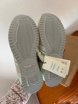 Pepe Jeans T39 Blancas y Menta