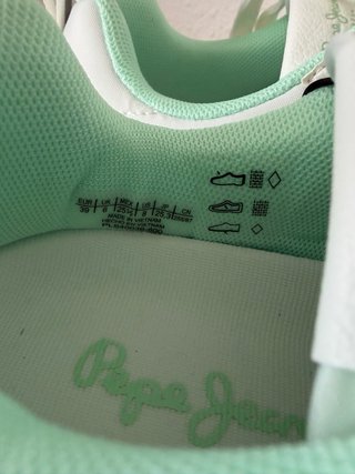 Pepe Jeans T39 Blancas y Menta