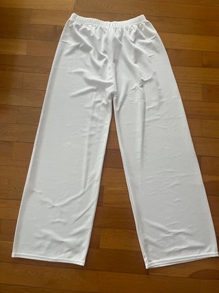 Pantalones anchos fluidos blancos Talla S
