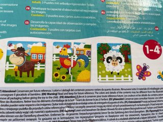 Lote Puzzles Infantiles de 4, 16, 40 Piezas