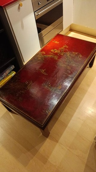Mesa Oriental Madera Te Estilo Asiático.