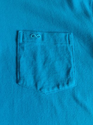 Polo GENDIVE azul y rosa manga corta