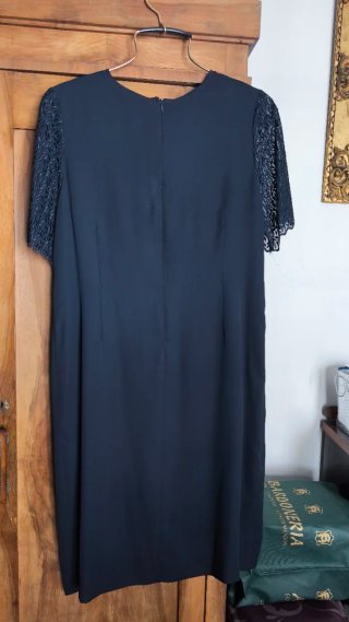 Vestido azul con chaqueta