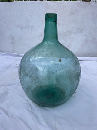 Damajuana Garrafa Cristal Verde Transparente