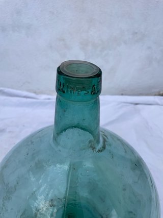 Damajuana Garrafa Cristal Verde Transparente