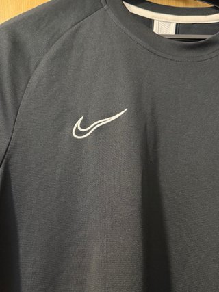 Camiseta Nike Futbol Negra y Blanca