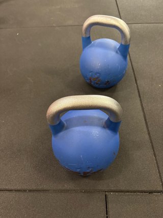 Par Kettlebells Olímpicas 12kg Azul