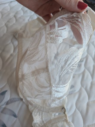Sujetador blanco con encaje 85G 32F 70G