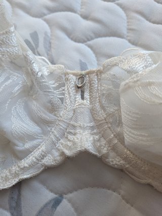 Sujetador blanco con encaje 85G 32F 70G