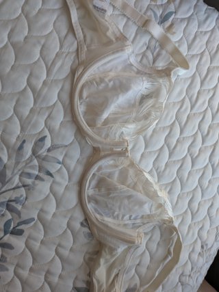 Sujetador blanco con encaje 85G 32F 70G