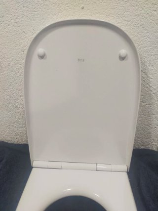 Tapa de WC blanca