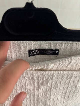 Falda pantalón Zara crema