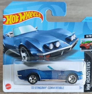 Hot Wheels '72 Stingray Convertible Azul