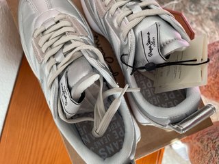 Pepe Jeans T39 plateado/gris/blanco