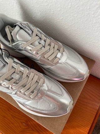 Pepe Jeans T39 plateado/gris/blanco