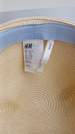 Sombrero de paja niña con orejas