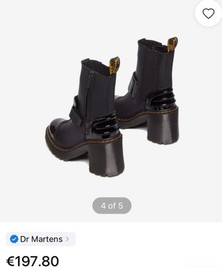 Botas Dr Martens Tacón Negro Hebilla