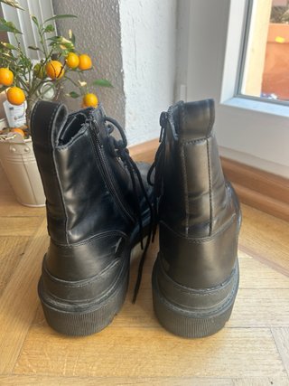 Botas Pull&Bear Talla 44 Piel Sintética Negra