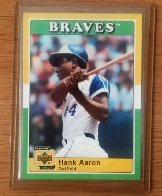 Tarjeta Hank Aaron Braves Upper Deck