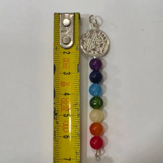Colgante Tetragrammaton 7 Chakras. Plata 925