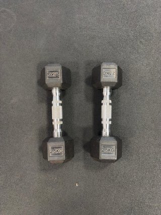 Par Mancuernas 2.5kg Hexagonales